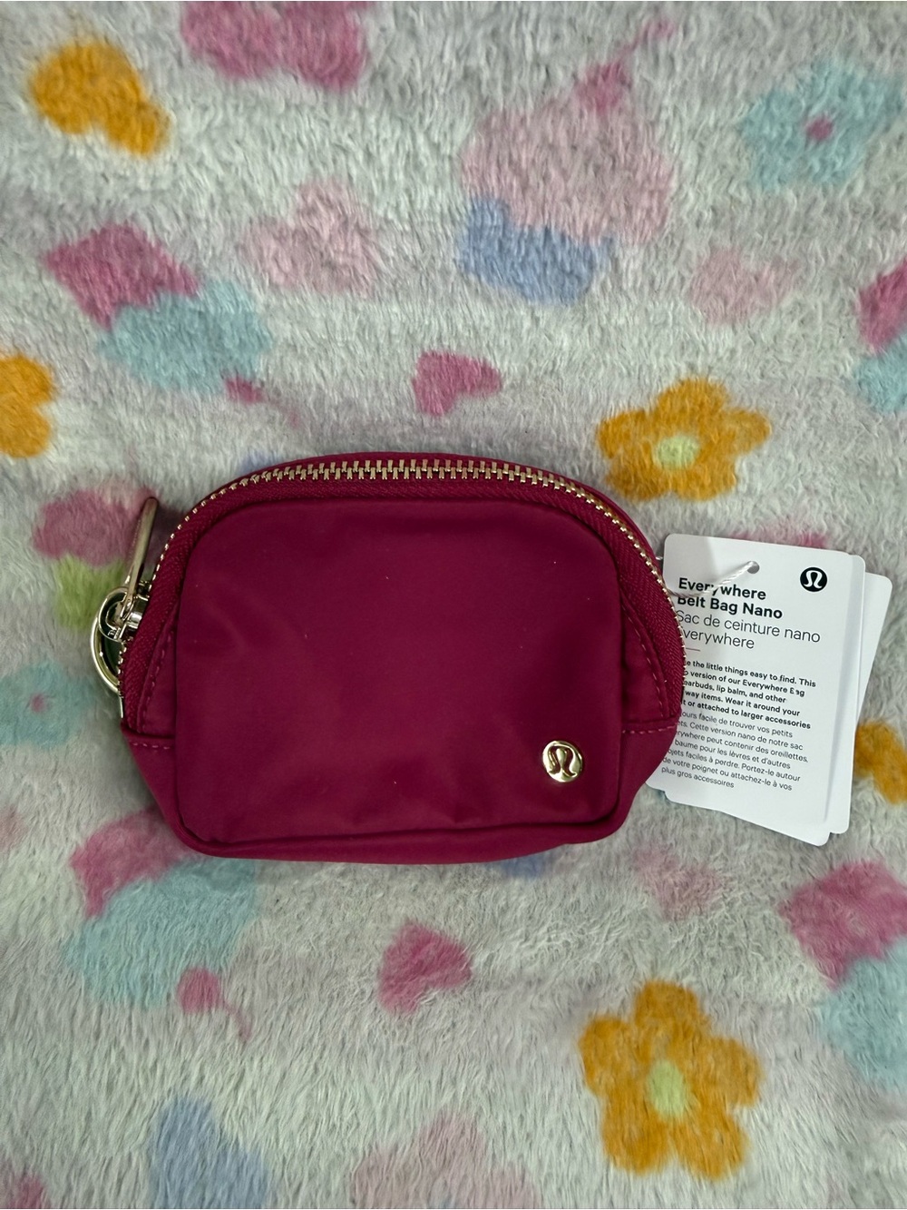lululemon athletica Mini Everywhere Belt Bag Nano — Raspberry